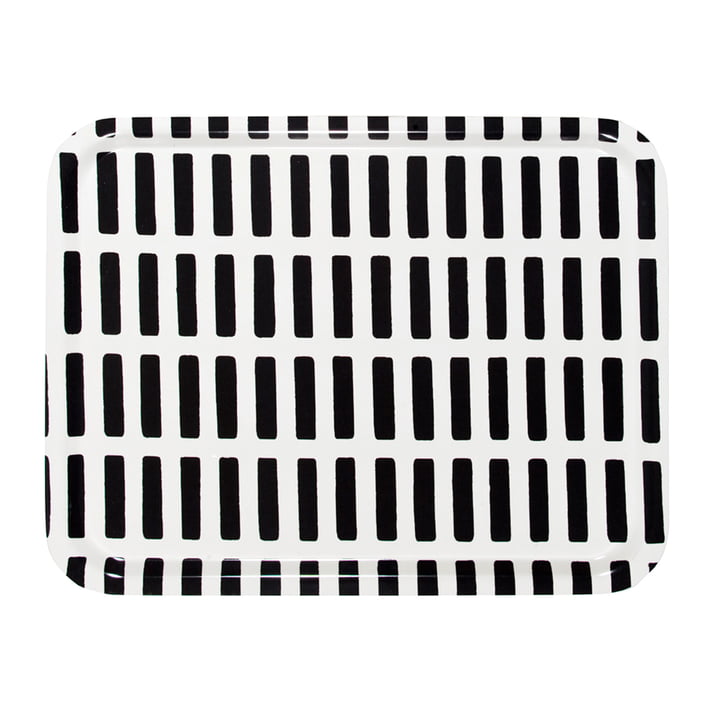 Siena Tablett grand de Artek dans la couleur blanc/noir