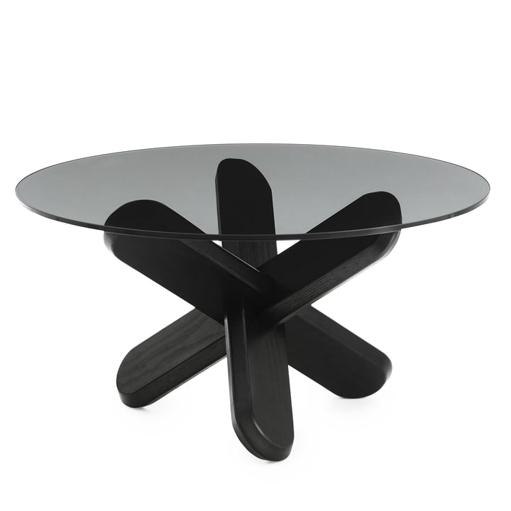 Normann Copenhagen - Ding table basse, verre fumé, noir