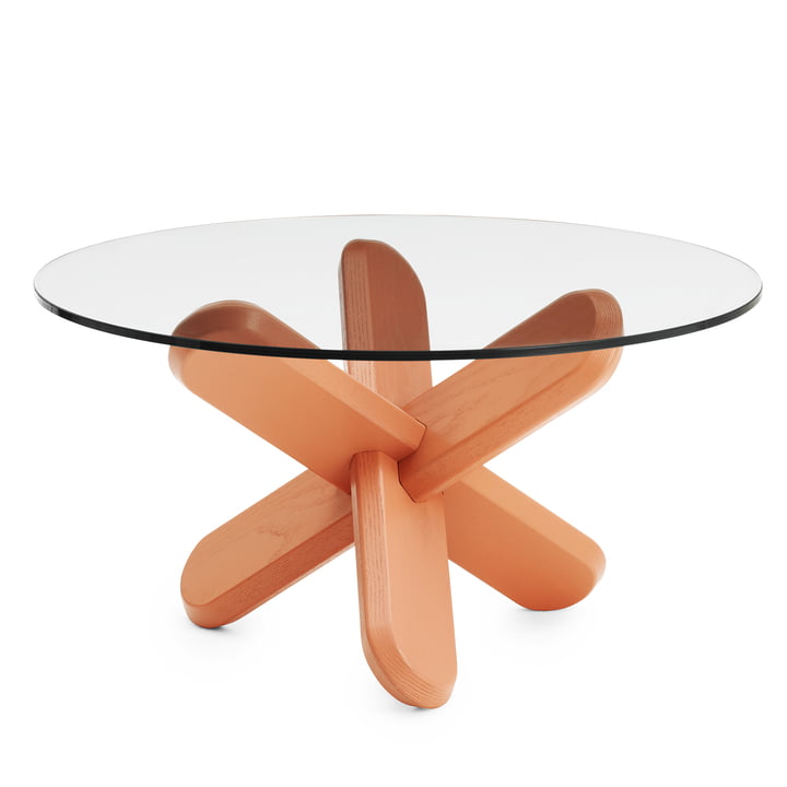 Normann Copenhagen - Ding table basse, verre, corail