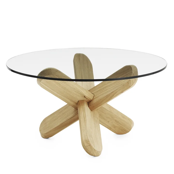 Normann Copenhagen - Ding table basse, verre, chêne