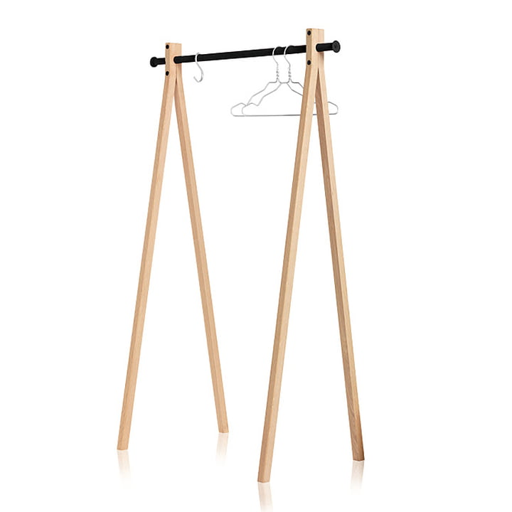 Nomess - Portant Dress-Up, frêne, noir, 90 cm