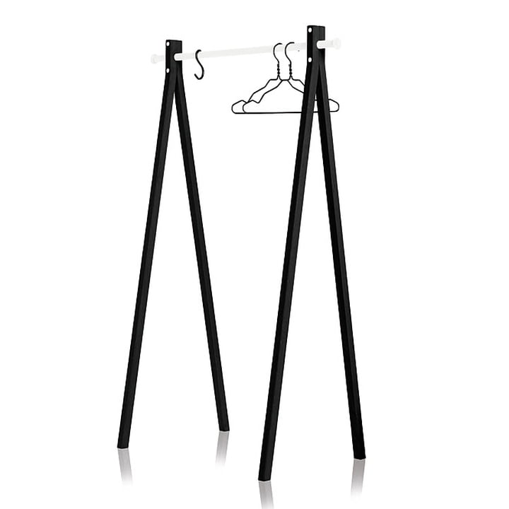 Nomess - Portant Dress-Up, noir, blanc, 90 cm