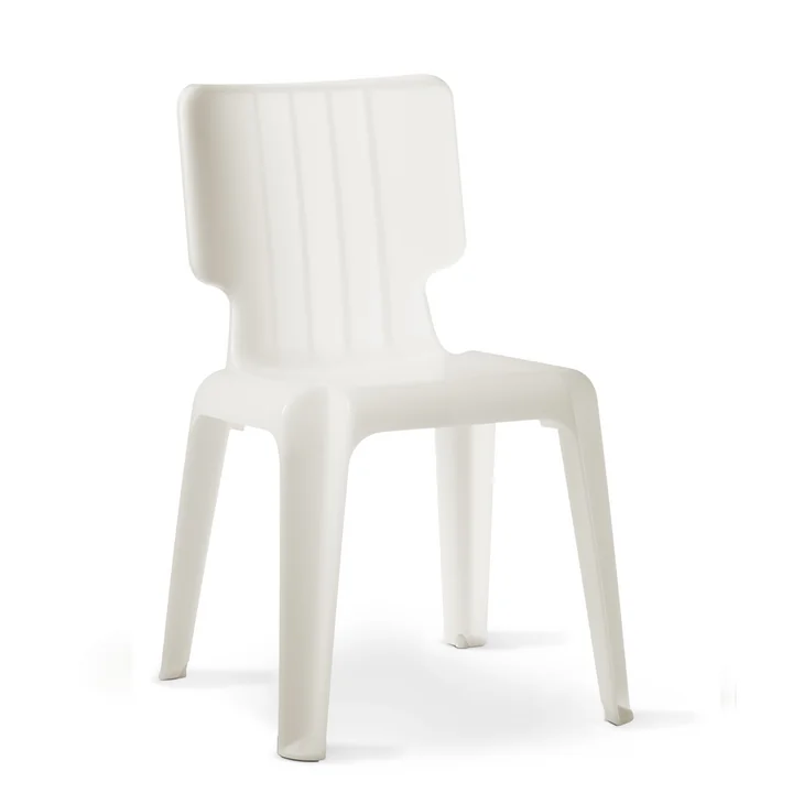 Authentics - Chaise Wait, blanc translucide