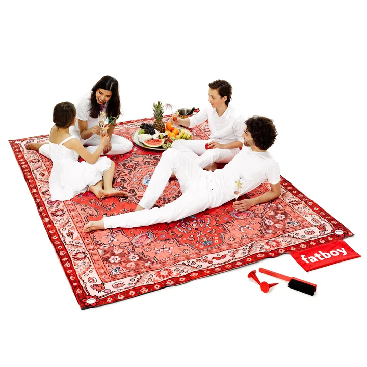 Fatboy - Picnic Lounge rouge, famille et accessoires
