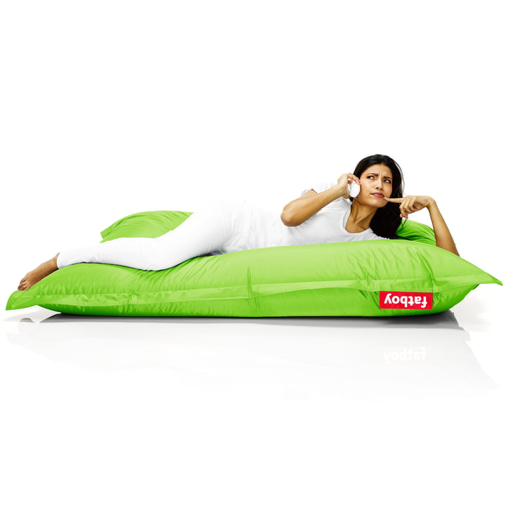 Pouf Original - Situation Femme sur Pouf, vert de Fatboy