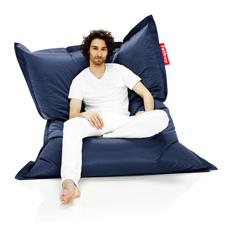 Pouf Original - Situation Homme sur Pouf, bleu de Fatboy