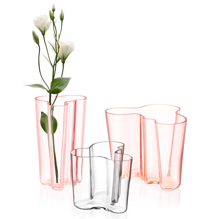 Iittala - groupe Aalto avec fleur, libre