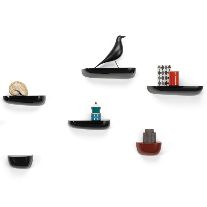 Vitra - Corniches, Groupe noir, avec Eames Hous ebird