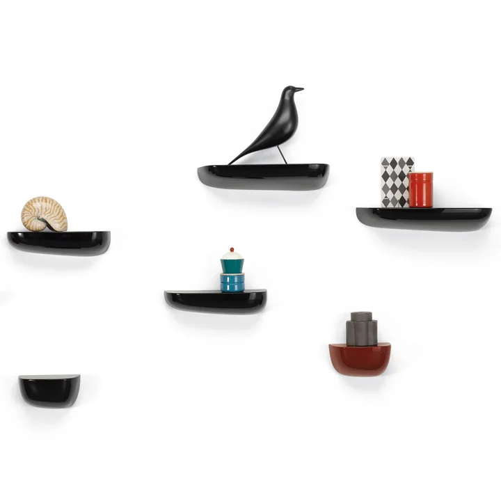 Vitra - Corniches, Groupe noir, avec Eames Hous ebird