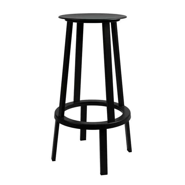HAY - Revolver Stool, tabouret de bar, noir, 76 cm