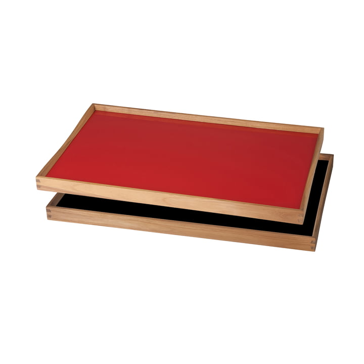 The Tablett Turning Tray par ArchitectMade, 30 x 48, rouge