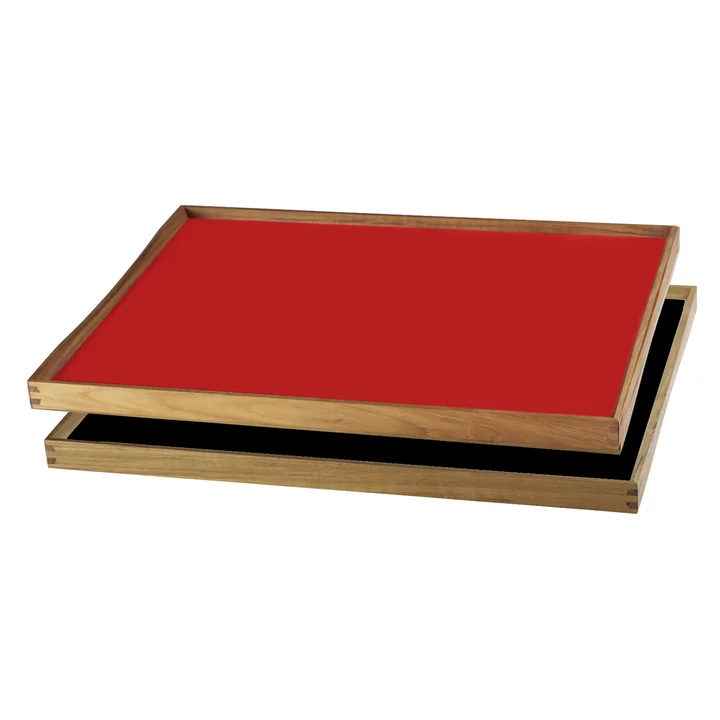 Le Tablett Turning Tray d'ArchitectMade, 38 x 51, rouge