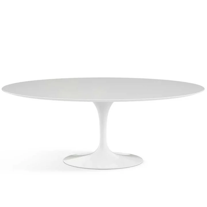 Knoll - Saarinen Tulip Table de salle à manger Ø 198 cm, blanc