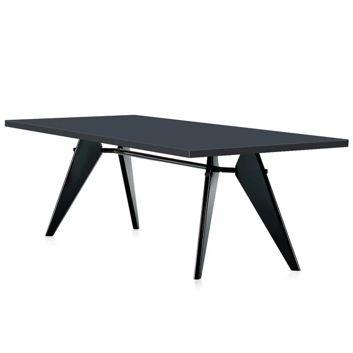 Em Table Table de salle à manger de Vitra Chêne en noir profond/ asphalte