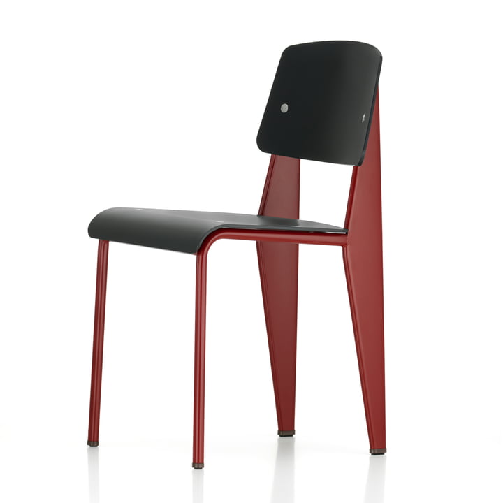 Vitra - Prouvé Standard SP Chair , japanese red / noir