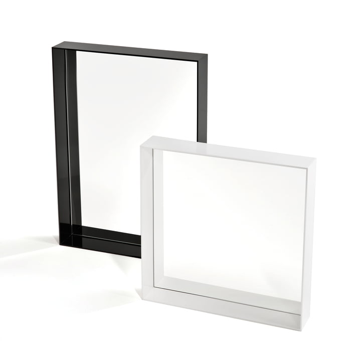 Only Me Miroir, noir 50 x 70 cm, blanc 50 x 50 cm de Kartell