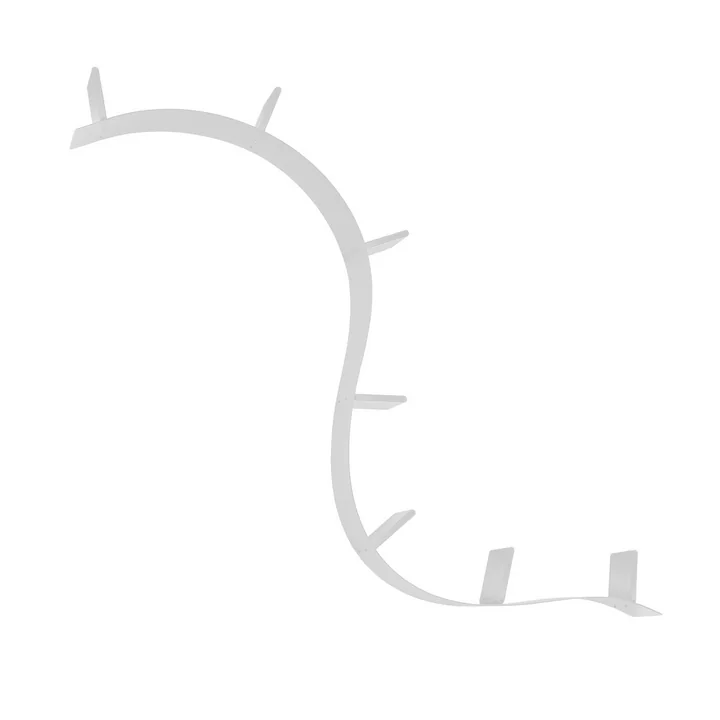 Bookworm étagère courte (1A / aluminium) de Kartell