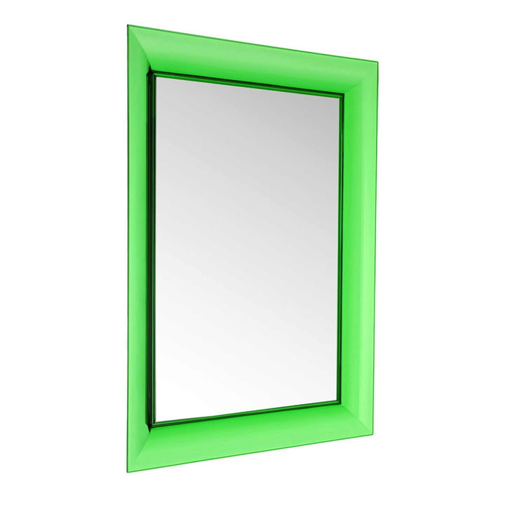 Kartell - Miroir François Ghost, grand format, vert - Vue en biais