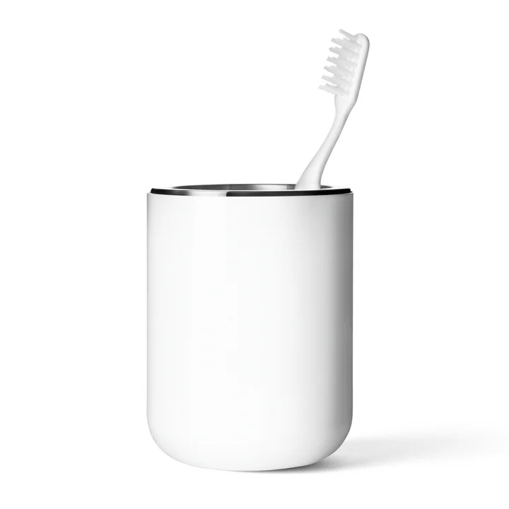 Porte-brosse à dents de Audo bain de en blanc