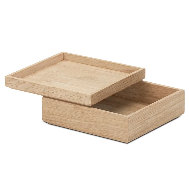 Le site Nomad Box de Skagerak avec son couvercle servant de tablette