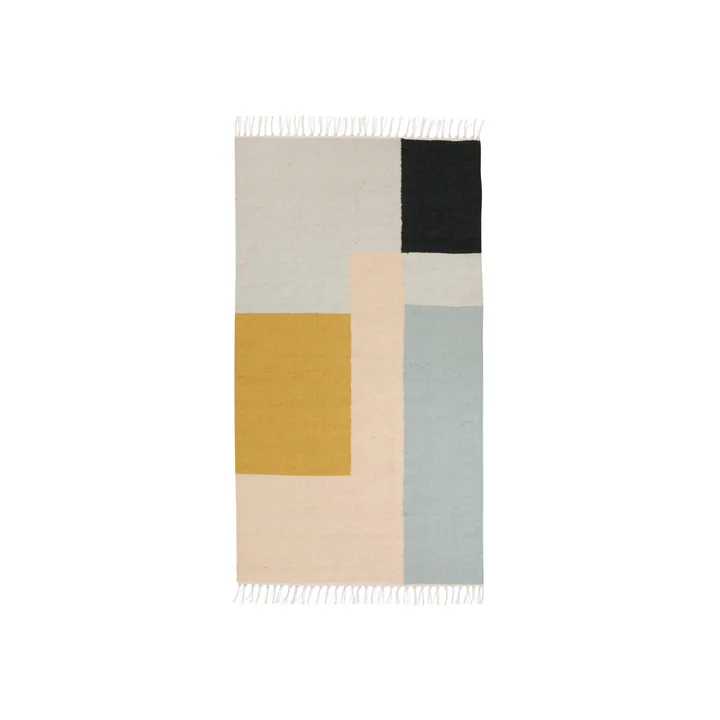 Ferm Living - Tapis Kelim, carrés, petit format