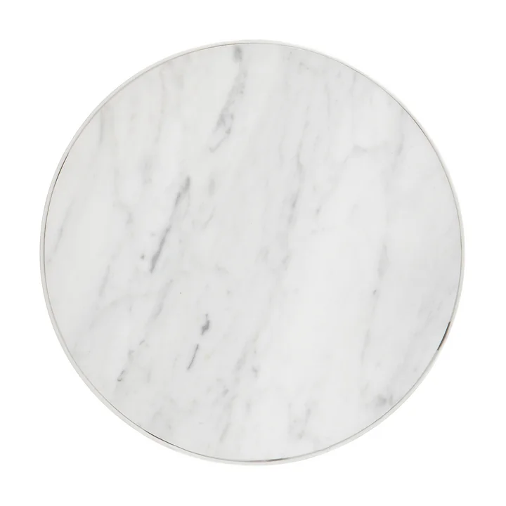 Ferm Living - Table en marbre Marble, format moyen, blanc