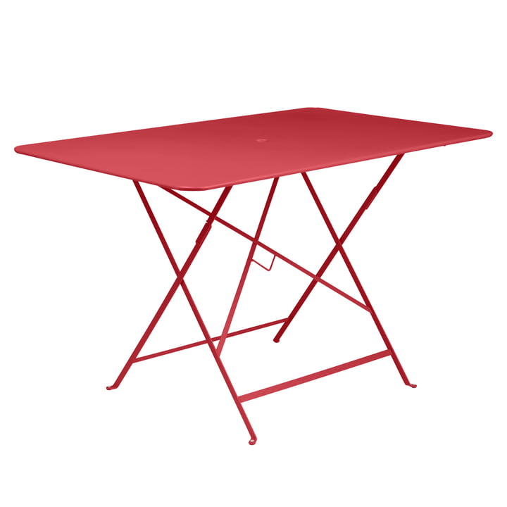 Bistro Table pliante 117 x 77 cm de Fermob en rouge coquelicot