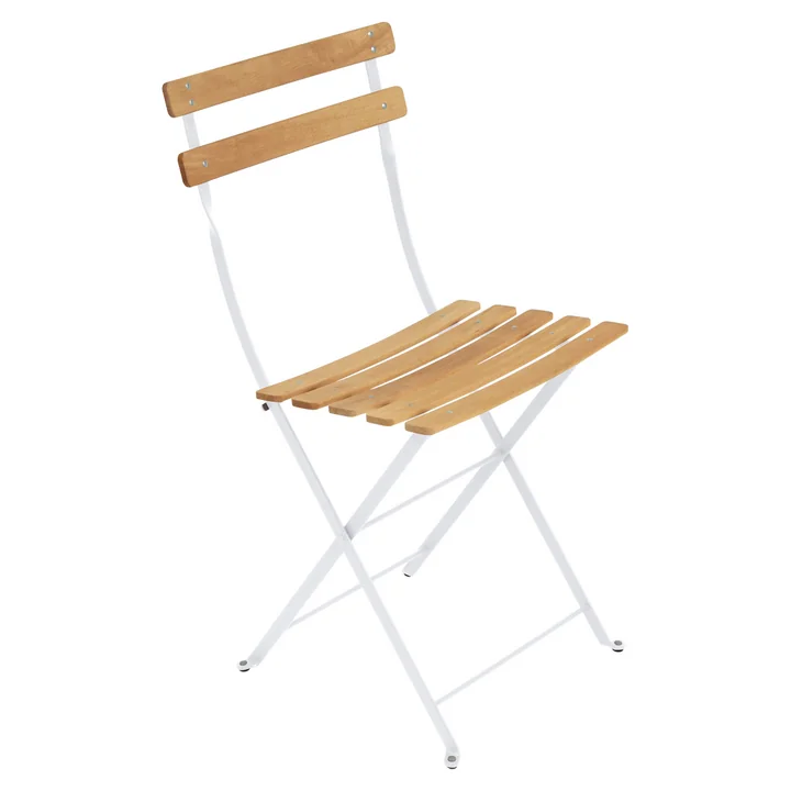Bistro Chaise pliante Naturel de Fermob en coton blanc