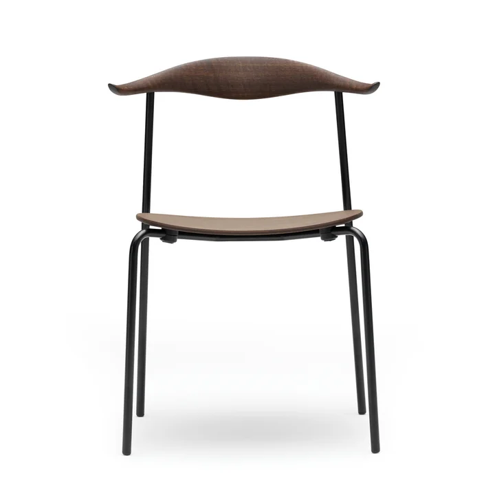 CH88T de Carl Hansen en chêne fumé et structure en acier peint par poudrage en noir