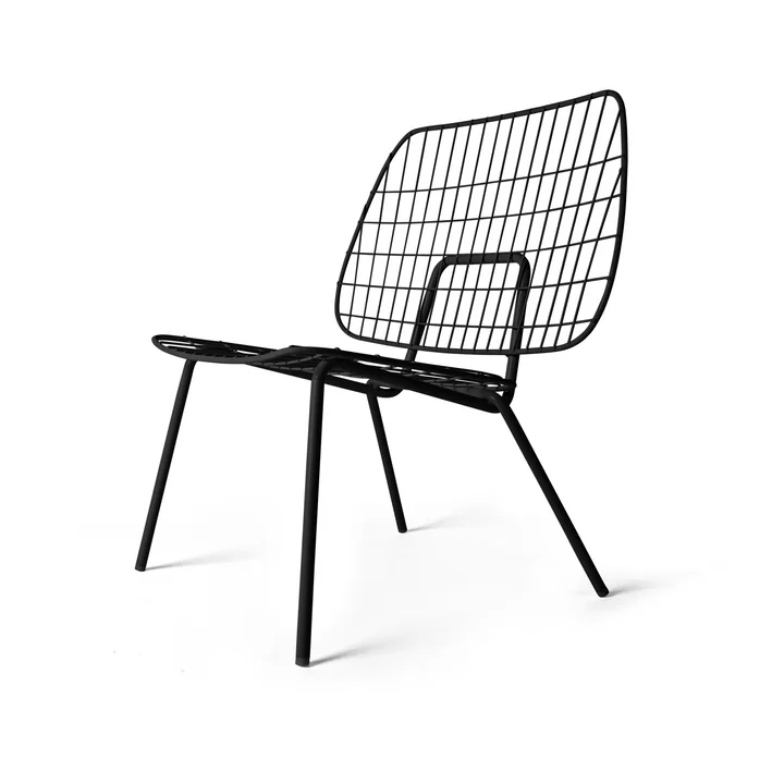 WM String Lounge Chair de Audo en noir