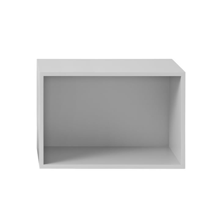 Stacked Module d'étagère 2. 0 avec panneau arrière de Muuto en grand / gris clair
