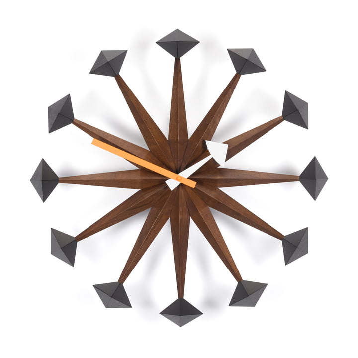 Vitra - Polygone Clock, noyer