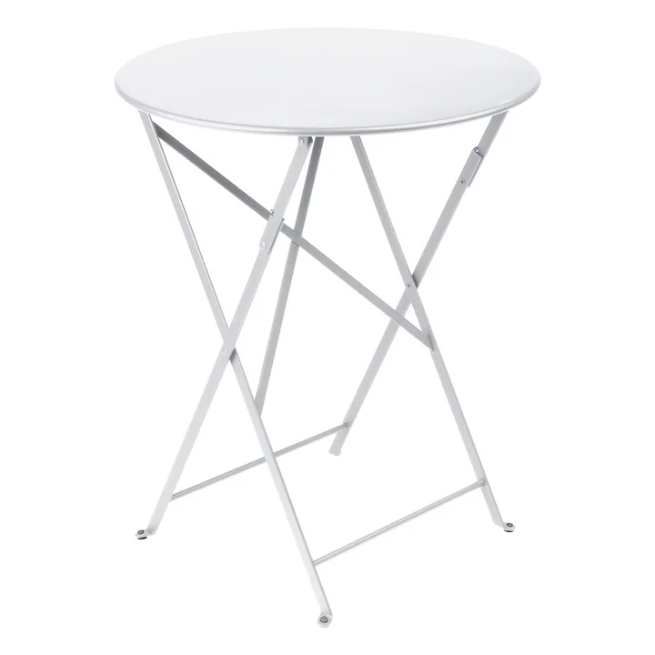 Bistro Table pliante Ø 60 cm de Fermob en blanc coton