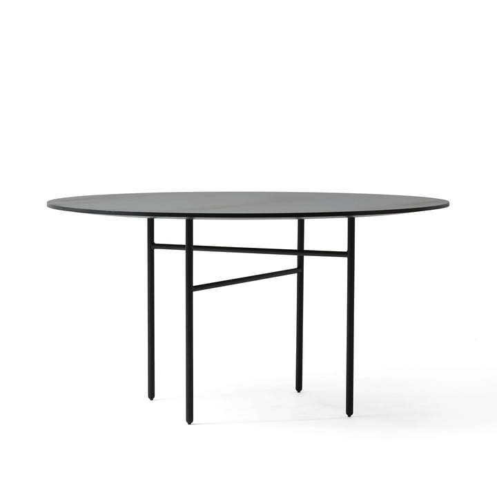 Snaregade Table Ø 140 cm de Audo en placage noir