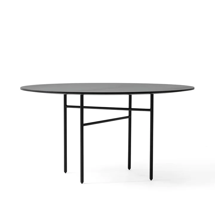 Snaregade Table Ø 140 cm de Audo en placage noir