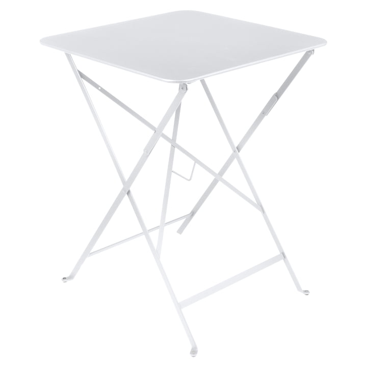 Fermob - Table pliante Bistro 57 x 57 cm, blanc coton
