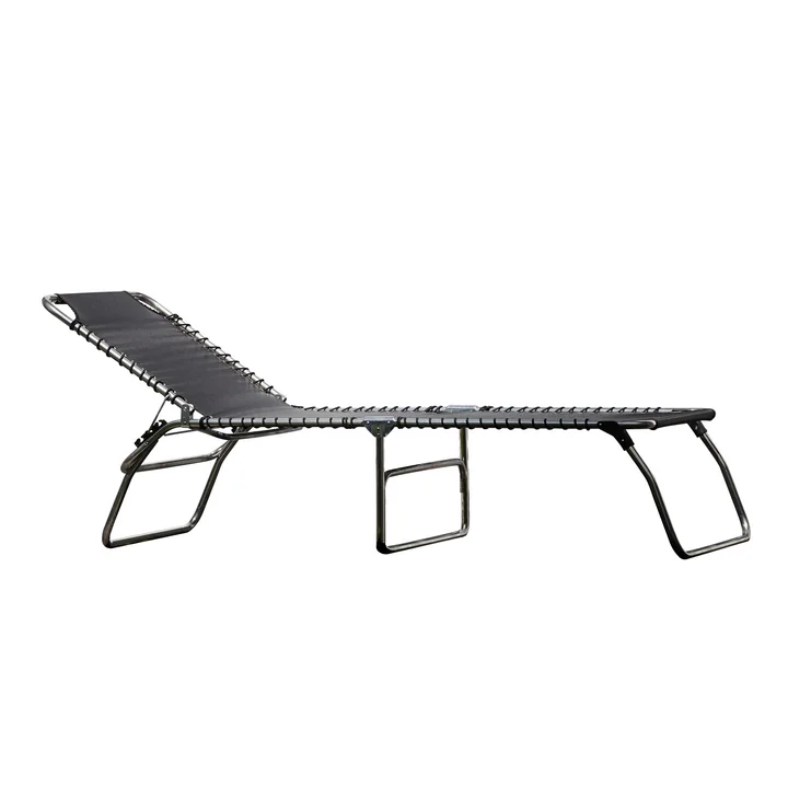 Amigo XXL Chaise longue à trois pieds en noir de Fiam