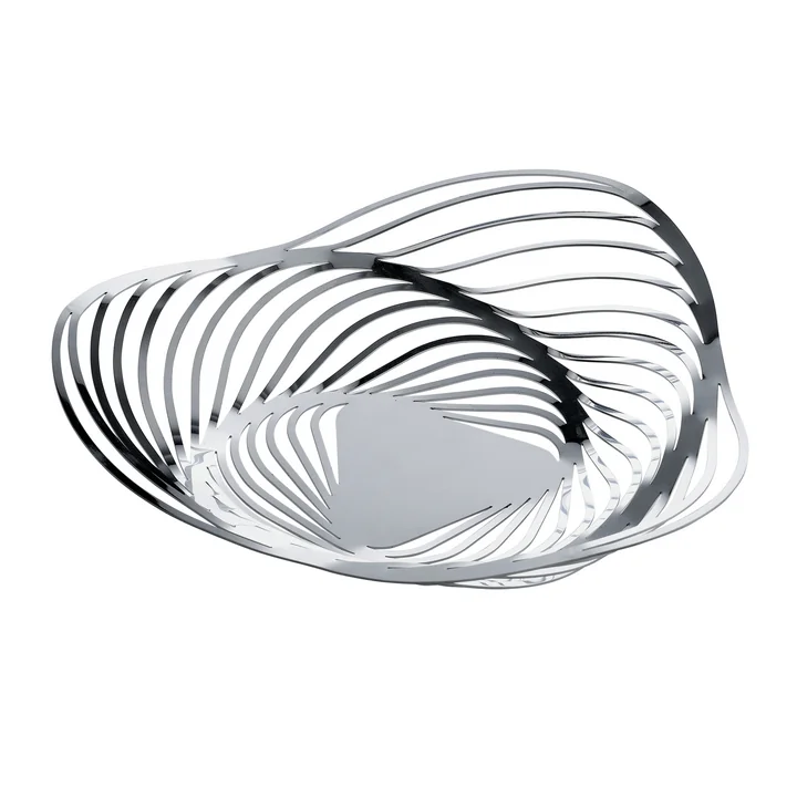 Corbeille Trinity, Ø 33 cm, acier inoxydable de Alessi