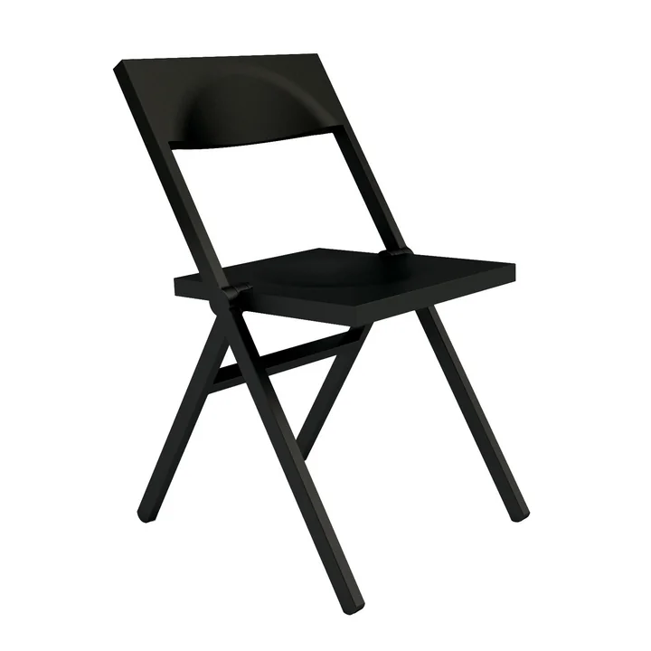 Alessi und Lamm - Alessichair Piana Chaise pliante, noir