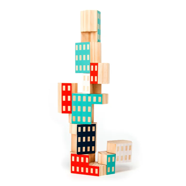 Areaware - Blockitecture, jeu de construction en bois