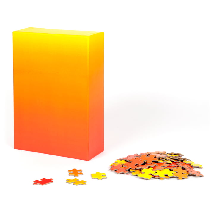 Areaware - Dégradé Puzzle , rouge / jaune