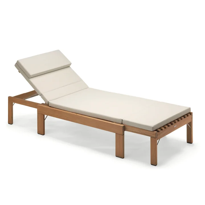Skagerak - la chaise Riviera Chaise longue avec support, sable