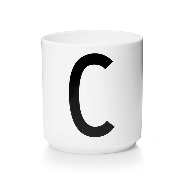 Design Letters - Tasse en porcelaine AJ - C
