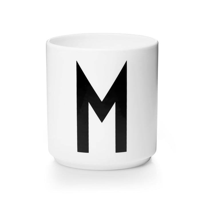 Design Letters - Tasse en porcelaine AJ - M