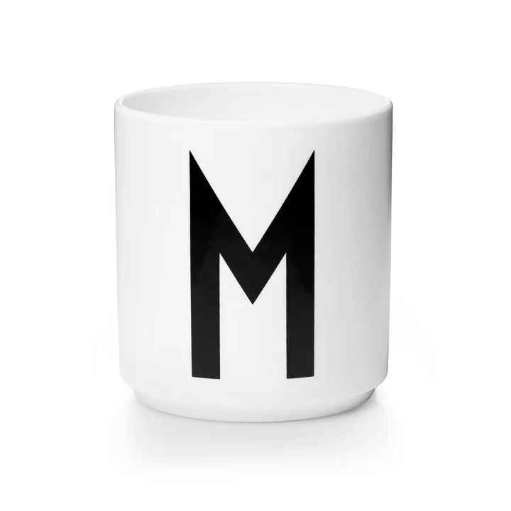 Design Letters - Tasse en porcelaine AJ - M