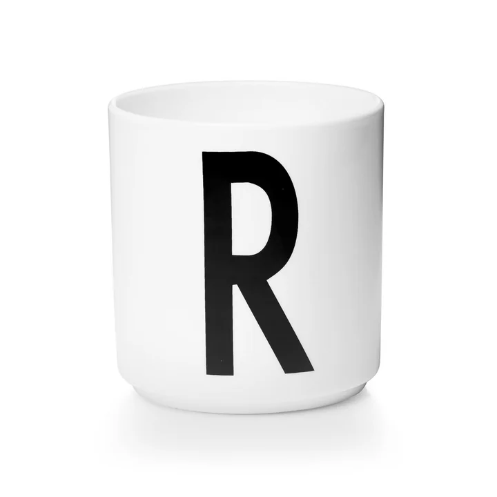 Design Letters - Tasse en porcelaine AJ - R