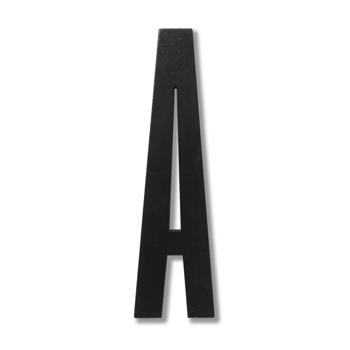 Wooden Letters Indoor A de Design Letters en noir