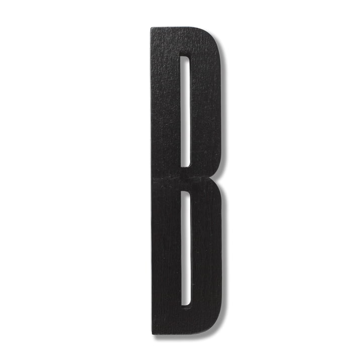 Wooden Letters Indoor B de Design Letters en noir