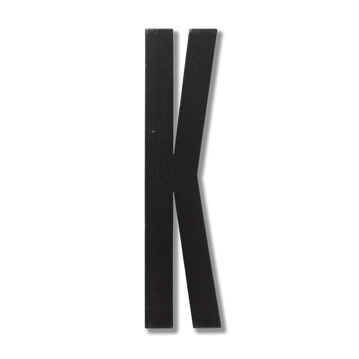 Wooden Letters Indoor K de Design Letters en noir
