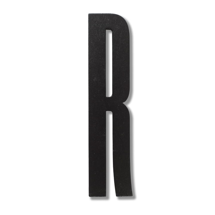 Wooden Letters Indoor R de Design Letters en noir